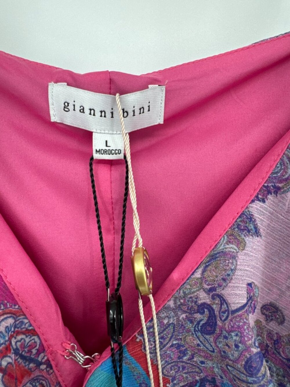 Gianni Bini DANNIJO Isabella Sleeveless Ruffle Chiffon Maxi Dress Large New $199 - Picture 5 of 10